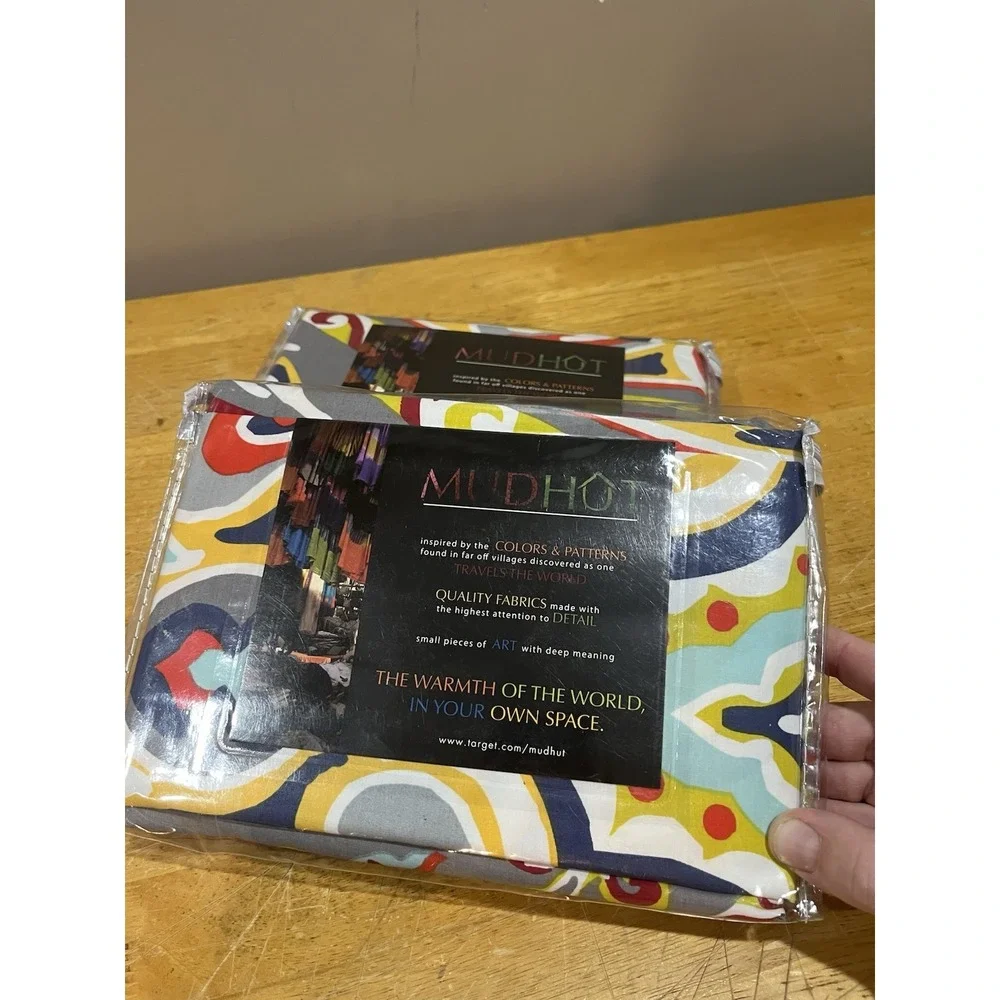 MudHut For Target‎ Imani  Curtain Panel Sealed Colorful (2) 55x84